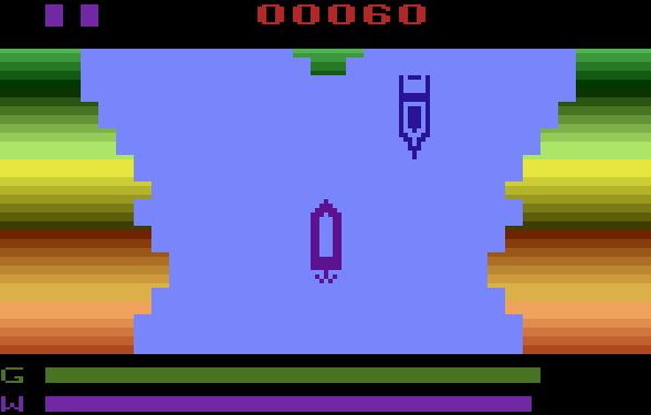River Patrol - Atari 2600 game screenshot (1984) by Tigervision